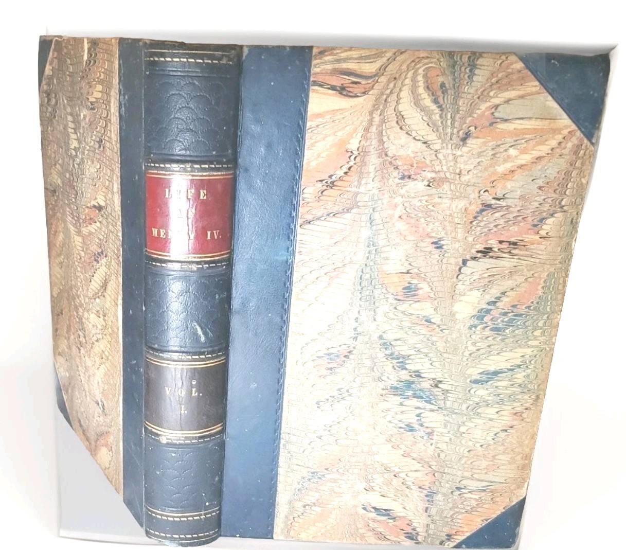 Life of King Henry 4th 2 Vols 1 and II GPR JAMES Matching Leather Pair 1800s
