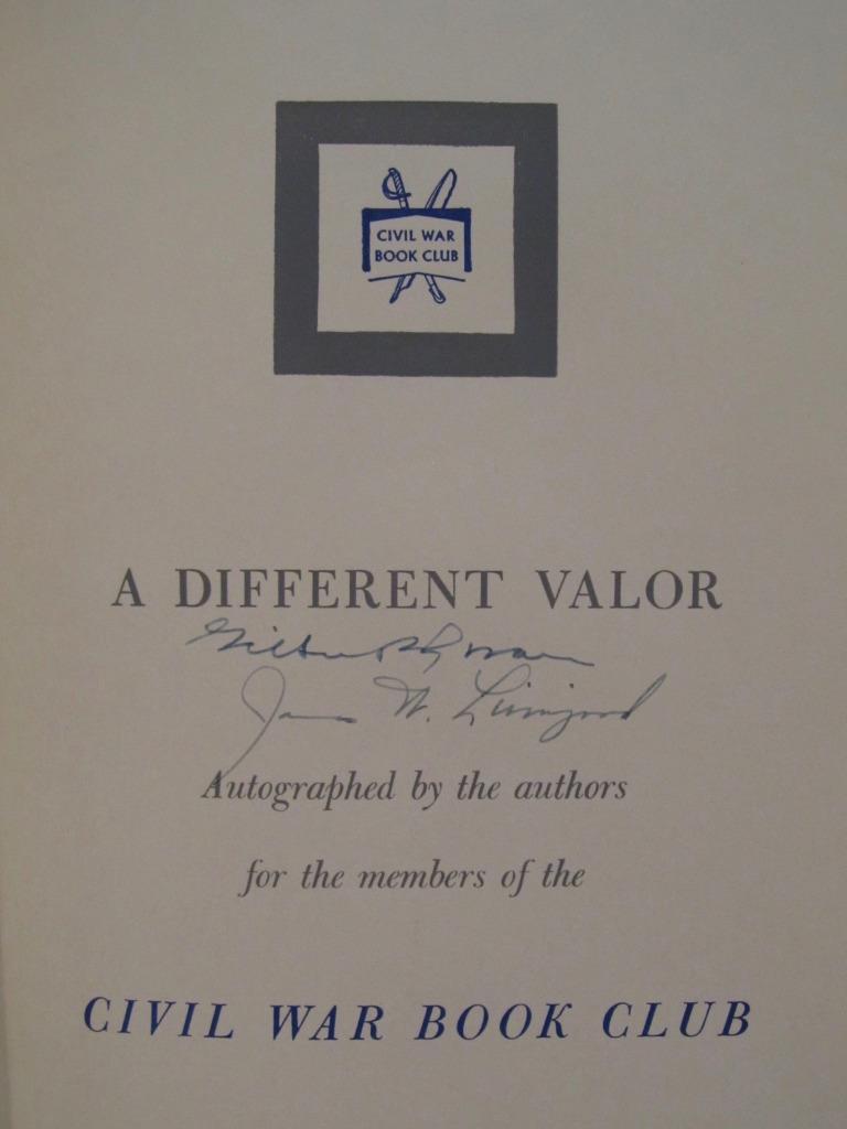 SIGNED – A DIFFERENT VALOR – GEN JOSEPH JOHNSTON – FIRST EDITION IN BRODART DJ