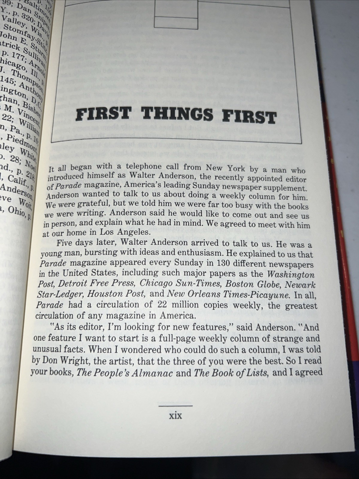 SIGNIFICA By Irving Wallace & David Wallechinsky 1983 1st/1st