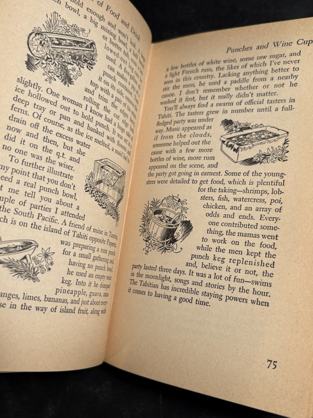 TRADER VIC’S Book of Food & Drink Victor Bergeron 1946 1st Ed Tiki Cocktails
