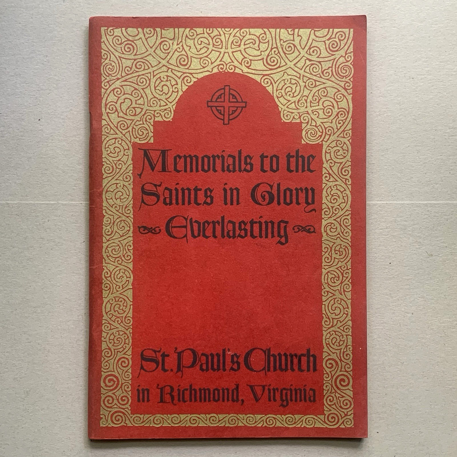 Saint Pauls Church Richmond Virginia VA Memorials To The Saints 1950 PB Booklet