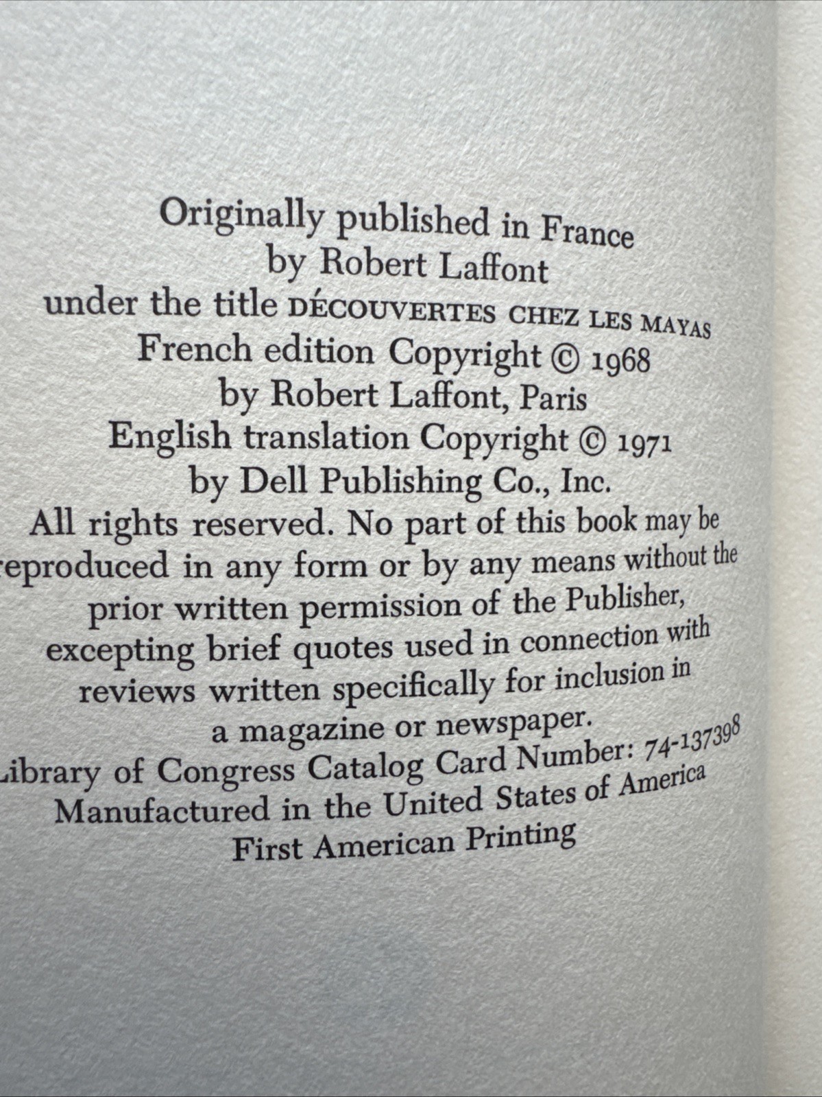 MAYAN ENIGMA : The Search For A Lost Civilization 1971 Pierre Ivanoff