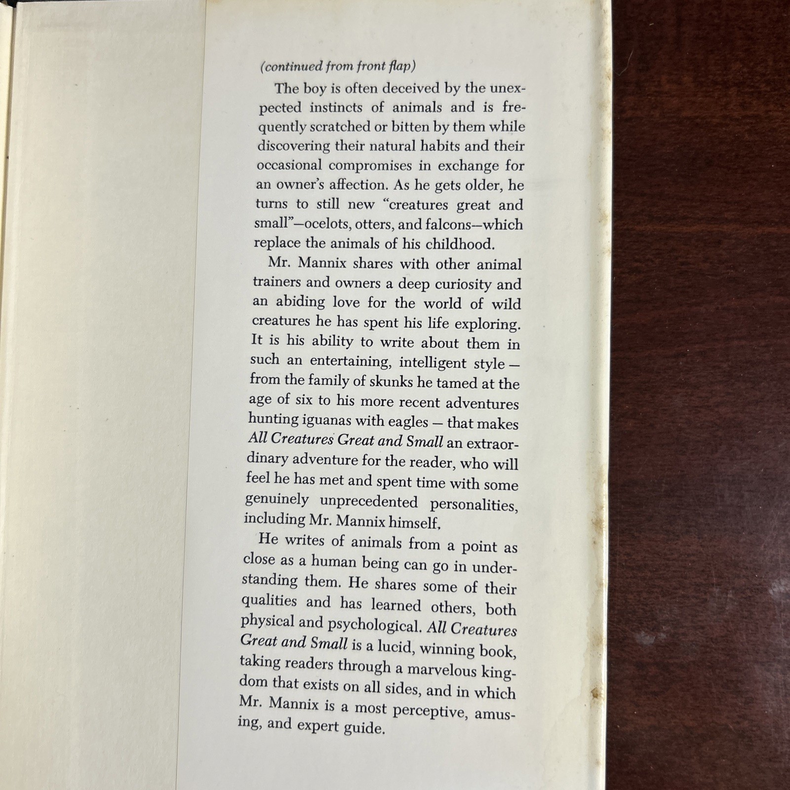 All Creatures Great and Small:Daniel P. Mannix,1963 McGraw-Hill,Veterinaria 1st