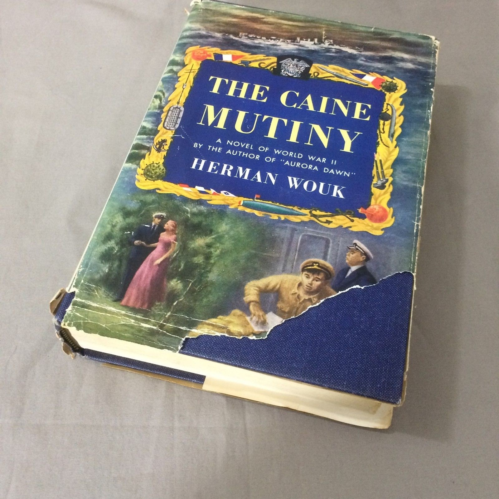 The Caine Mutiny Herman Wouk 1951 Doubleday Hardcover with Dust Jacket
