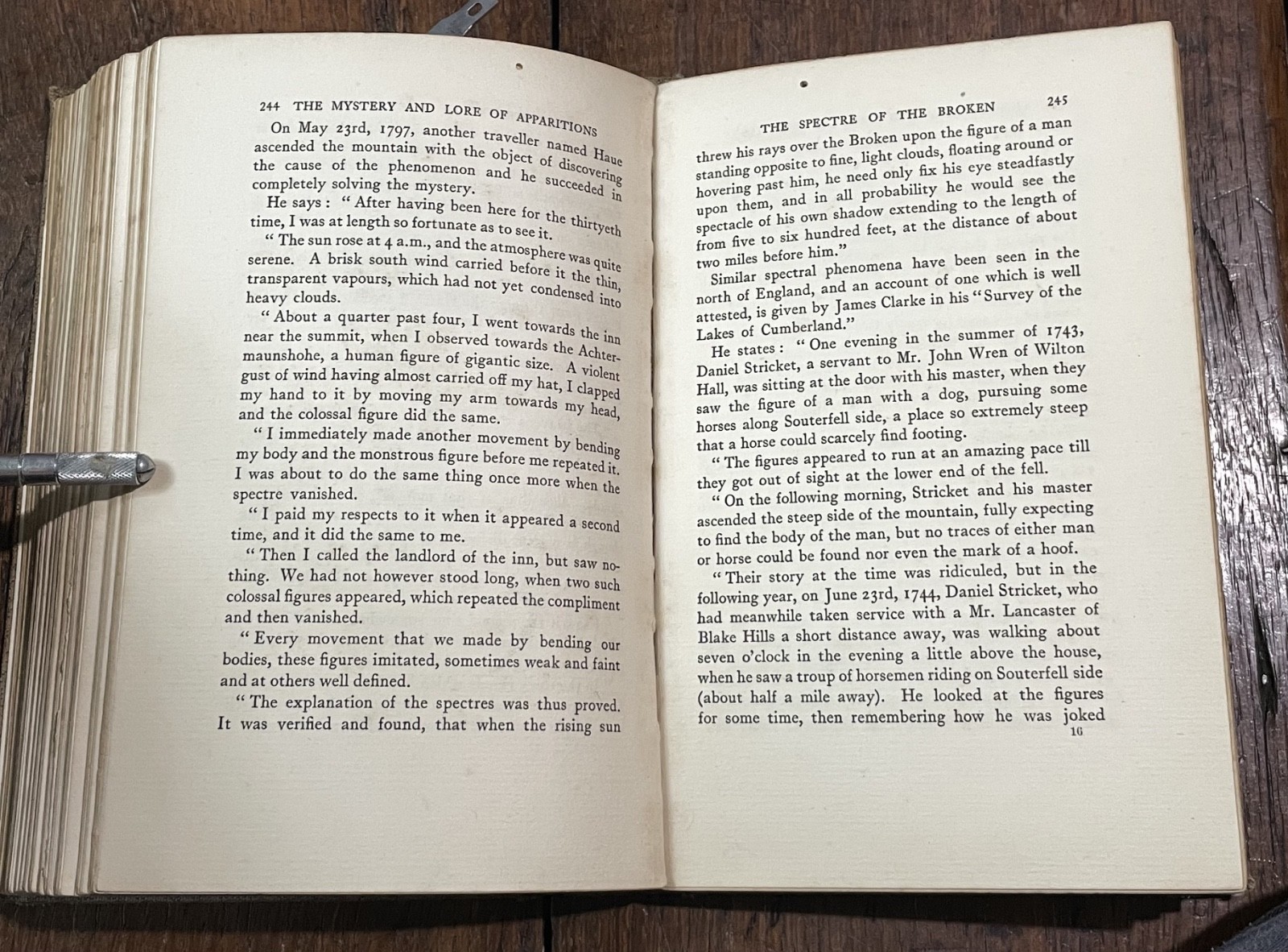 MYSTERY AND LORE OF APPARITIONS – Thompson, 1st 1930 – GHOSTS, SPIRITS, PHANTOMS