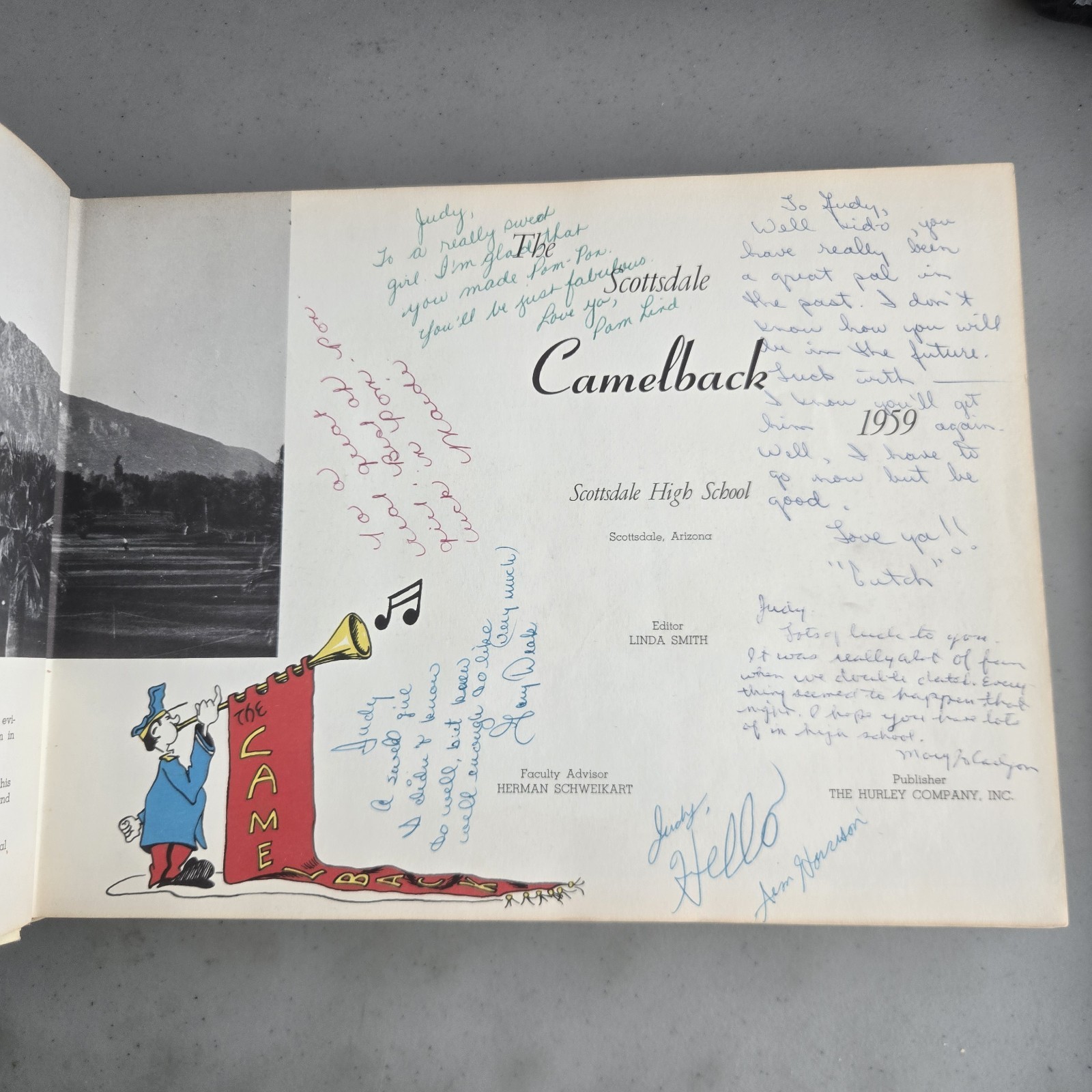 Scottsdale Camelback 1959 Highschool Yearbook Phoenix Arizona