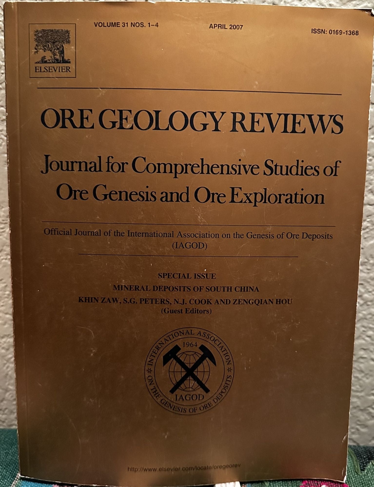 Peters Khin Zaw, N J. / Special Issue Mineral Deposits of South China 1st 2007