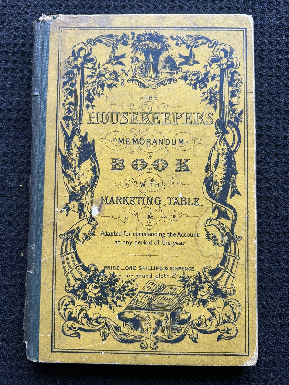 The Housekeeper Cook Book 1862 vintage Hardcover