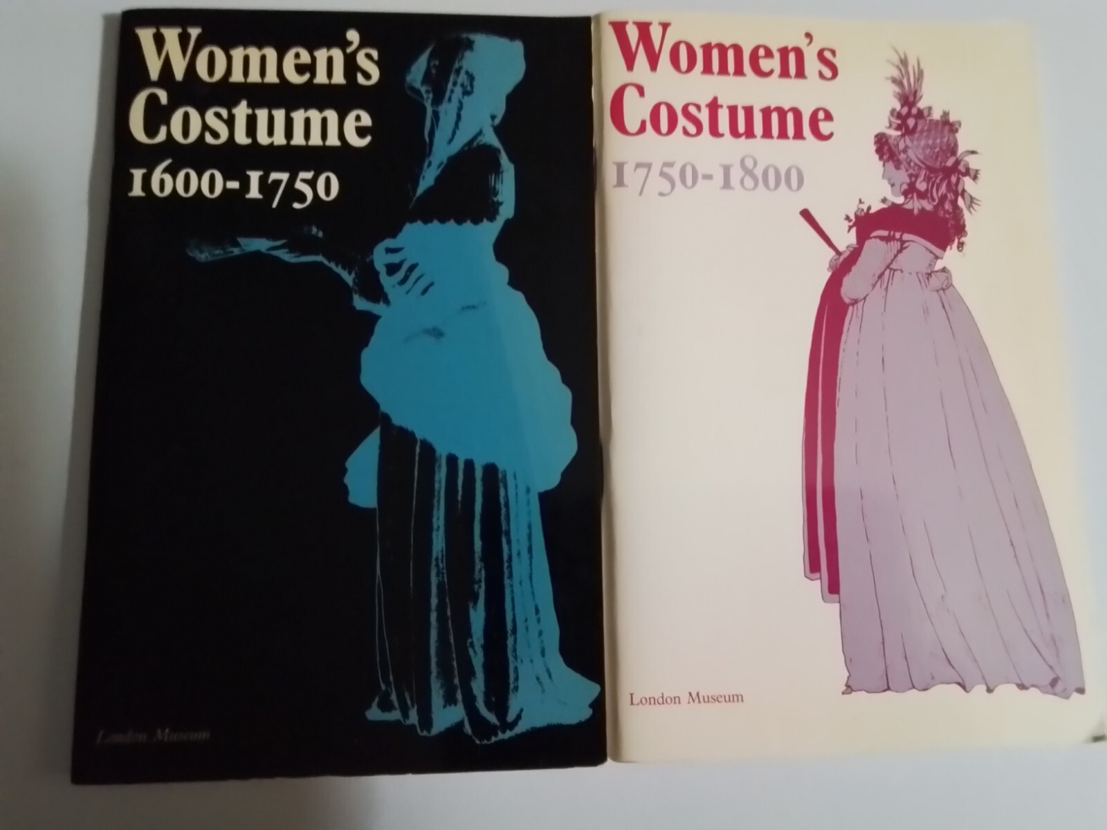 Women’s Costume 1600-1750 & 1750-1800 2 Book Lot