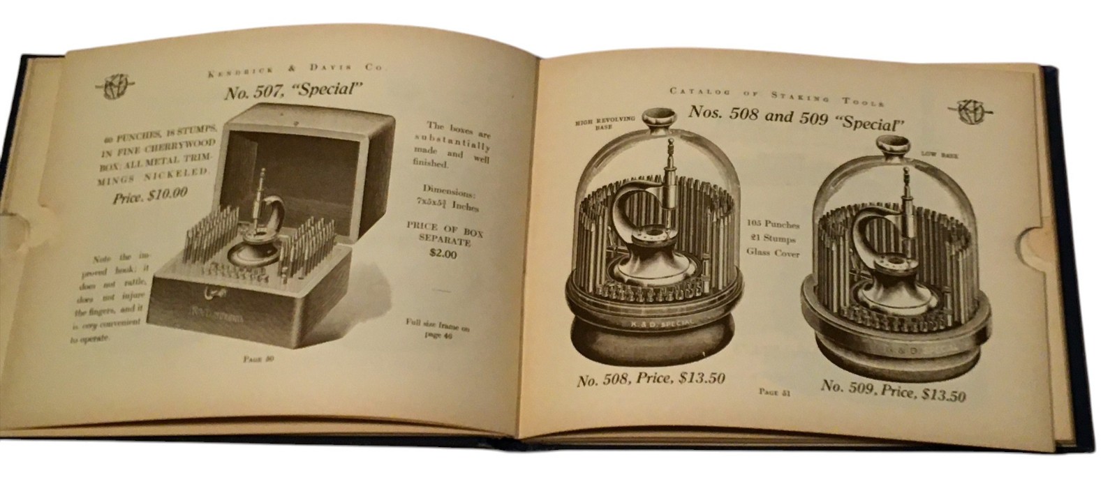 Kendrick & Davis K&D Staking Tools & How To Use Them Plus Catalog 1910 Original