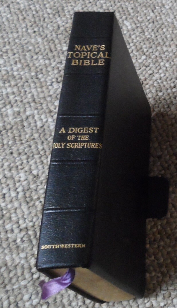 Nave’s Topical Bible 1962 Thumb Tabbed Southwestern Leather Edition