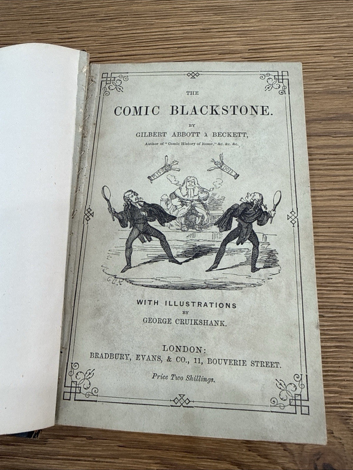 The Comic Blackstone First Edition Cruikshank Illustrated Gilbert Abbott Beckett