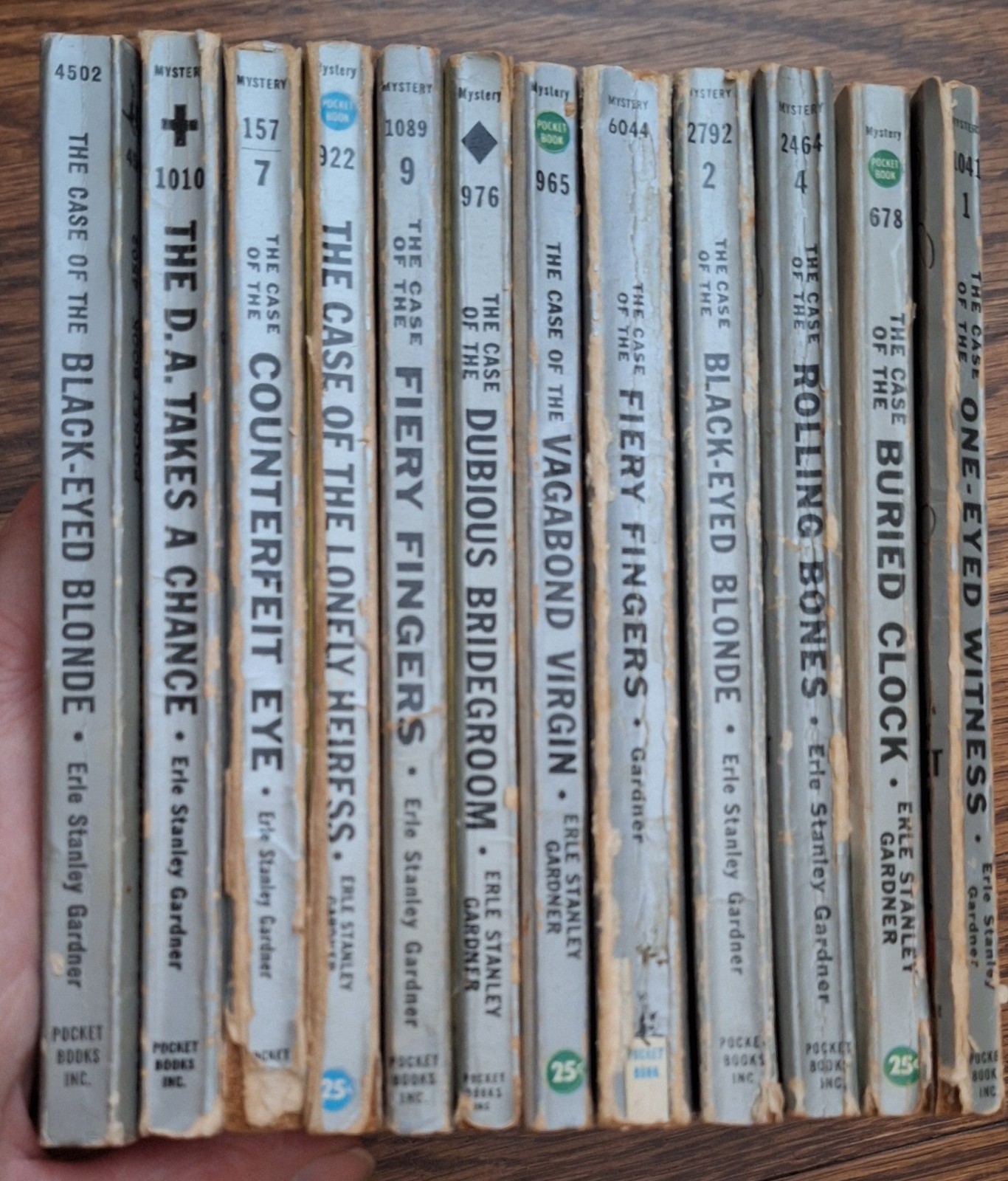 Earl Stanley Gardner Perry Mason Lot 12 Vintage Paperback Crime PULP Mystery