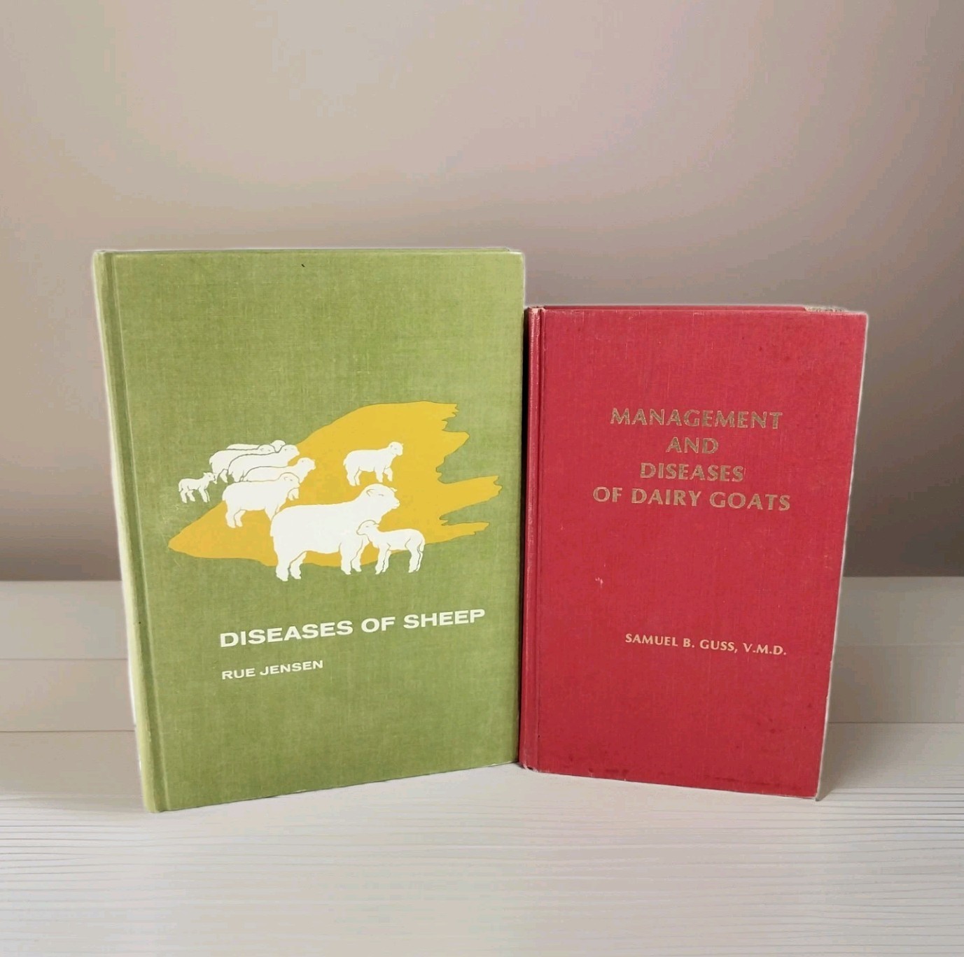 Management & Diseases of Dairy Goats & Sheep Hardcover Book Lot~ VET Reference
