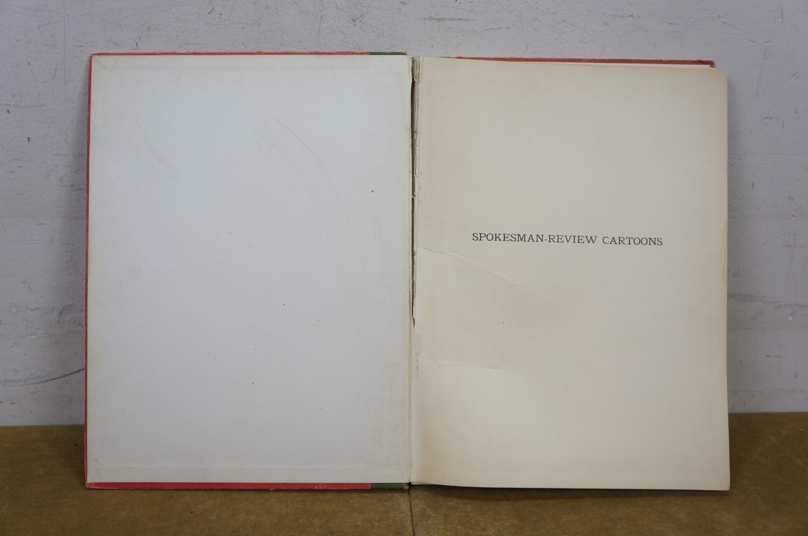 1908 William C. Morris Spokesman Review Cartoons Political Satire Book 12″