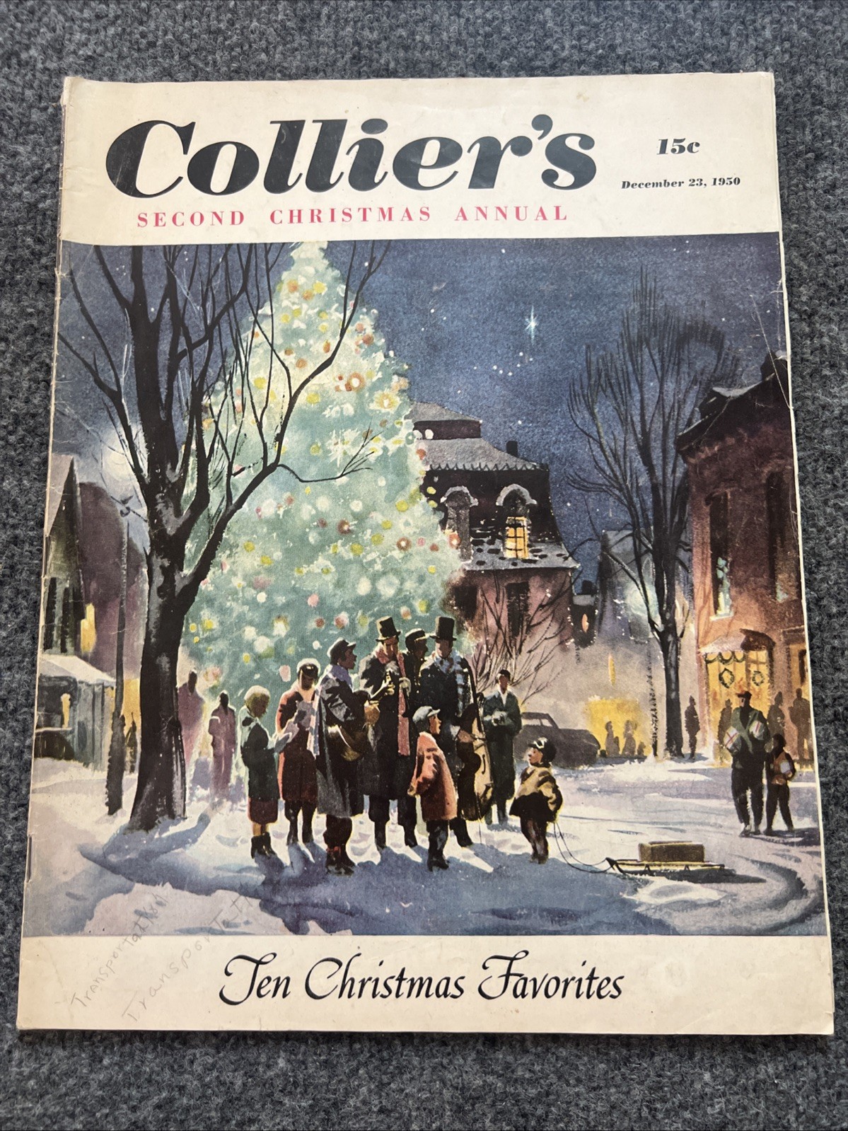 Collier’s Magazine December 23, 1950 “Second Christmas Annual” John Pike Cover