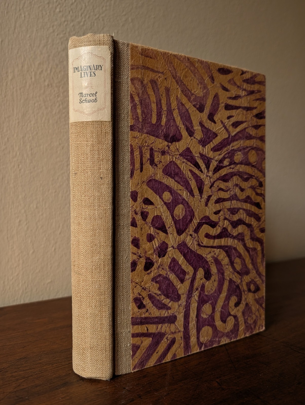 1924 ~ Imaginary Lives by Marcel Schwob RARE HARDCOVER Fin de Siècle Book
