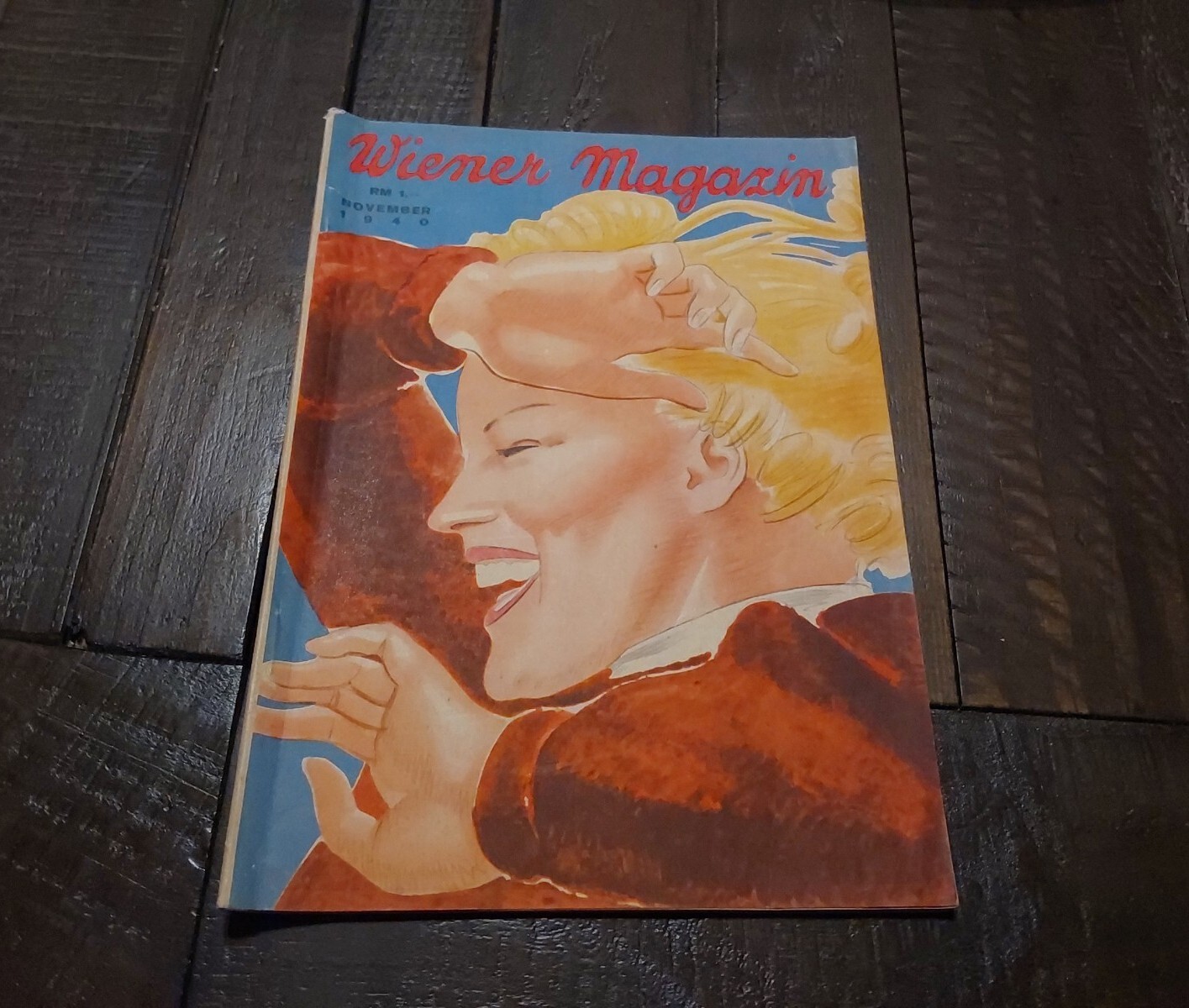 1940 Wiener Magazine- Austria- WWII Invisible Man Popeye the Sailor