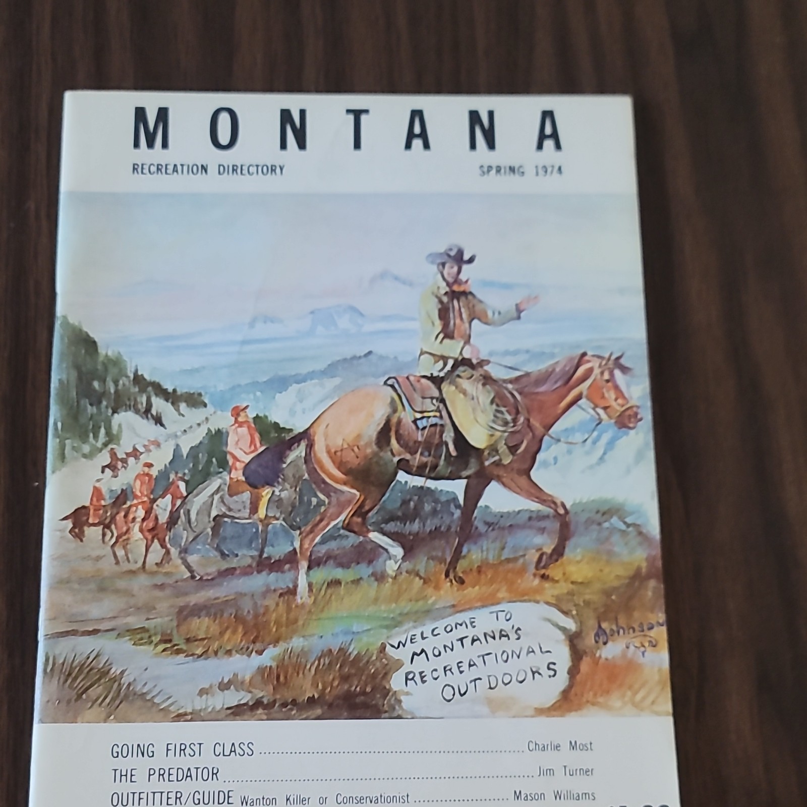 Montana Recreation Directory Spring 1974 Softcover Original Illustrated