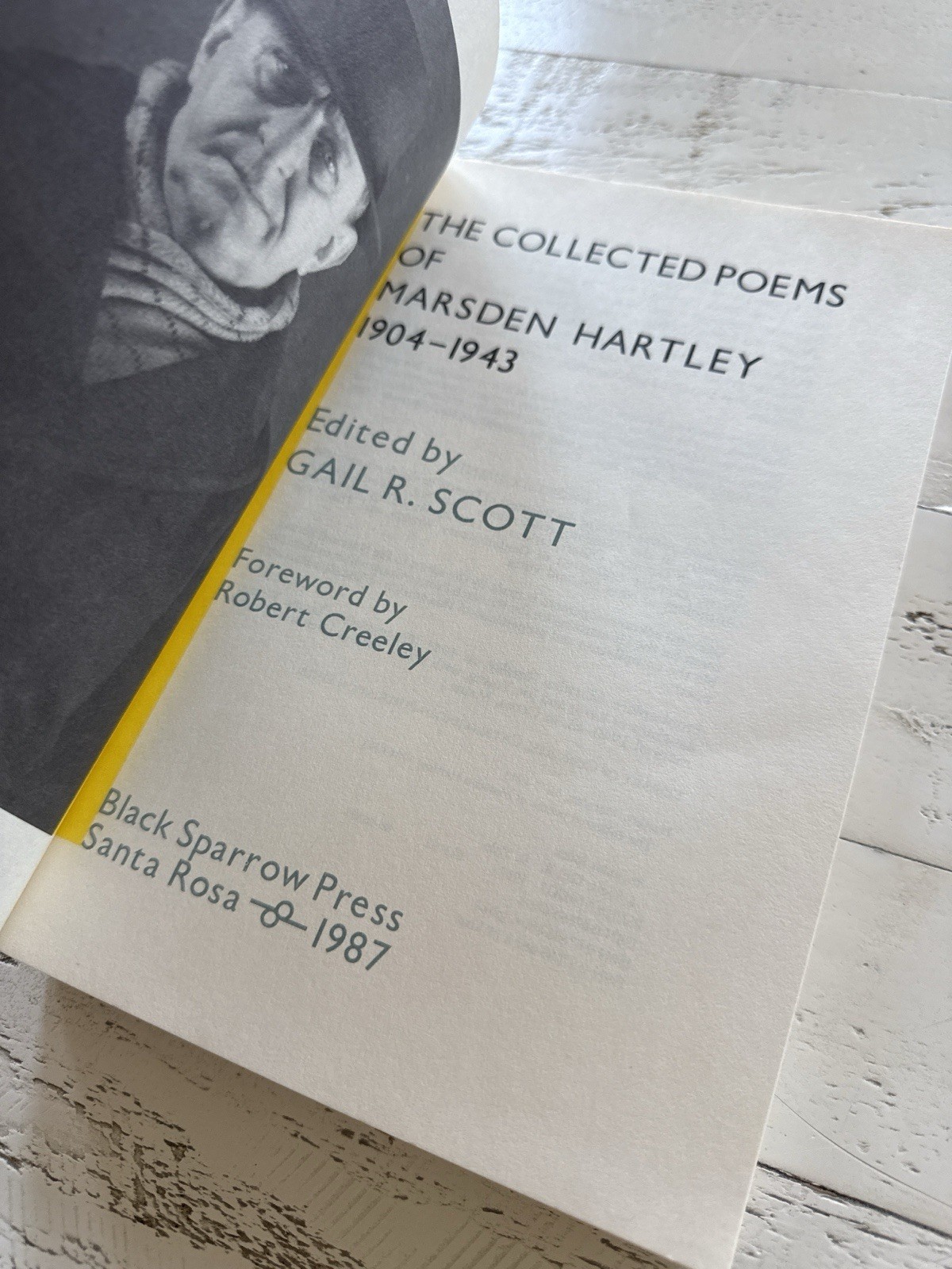 The Collected Poems of Marsden Hartley 1904–1943 1987 Black Sparrow Press PB