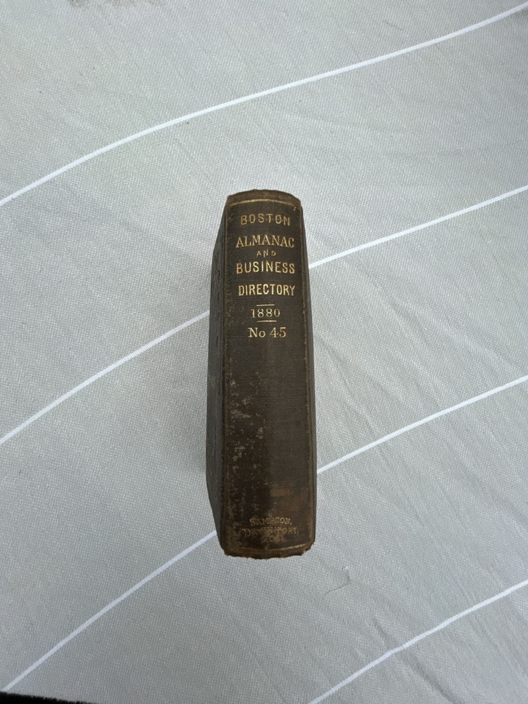 The Boston Almanac and Business Directory 1880 No. 45