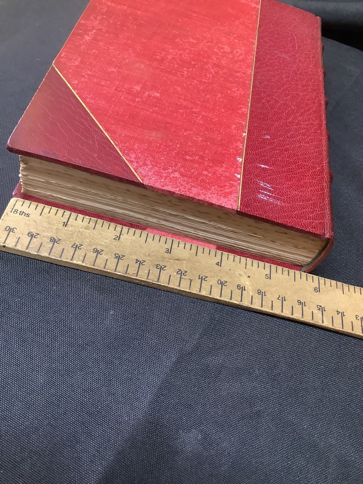 1903 Illustrations By Herbert Cole Ingoldsby Legends HB Thick Red Leather