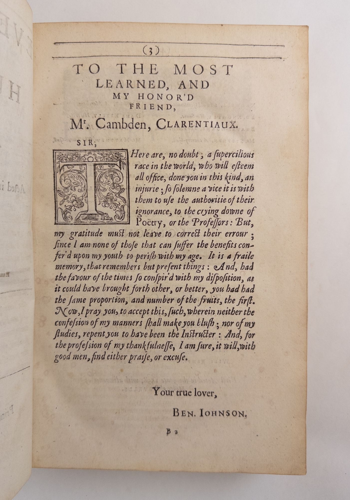 Ben Jonson / THE WORKES OF BENJAMIN JONSON Two volumes 1640 2nd Folio Printing