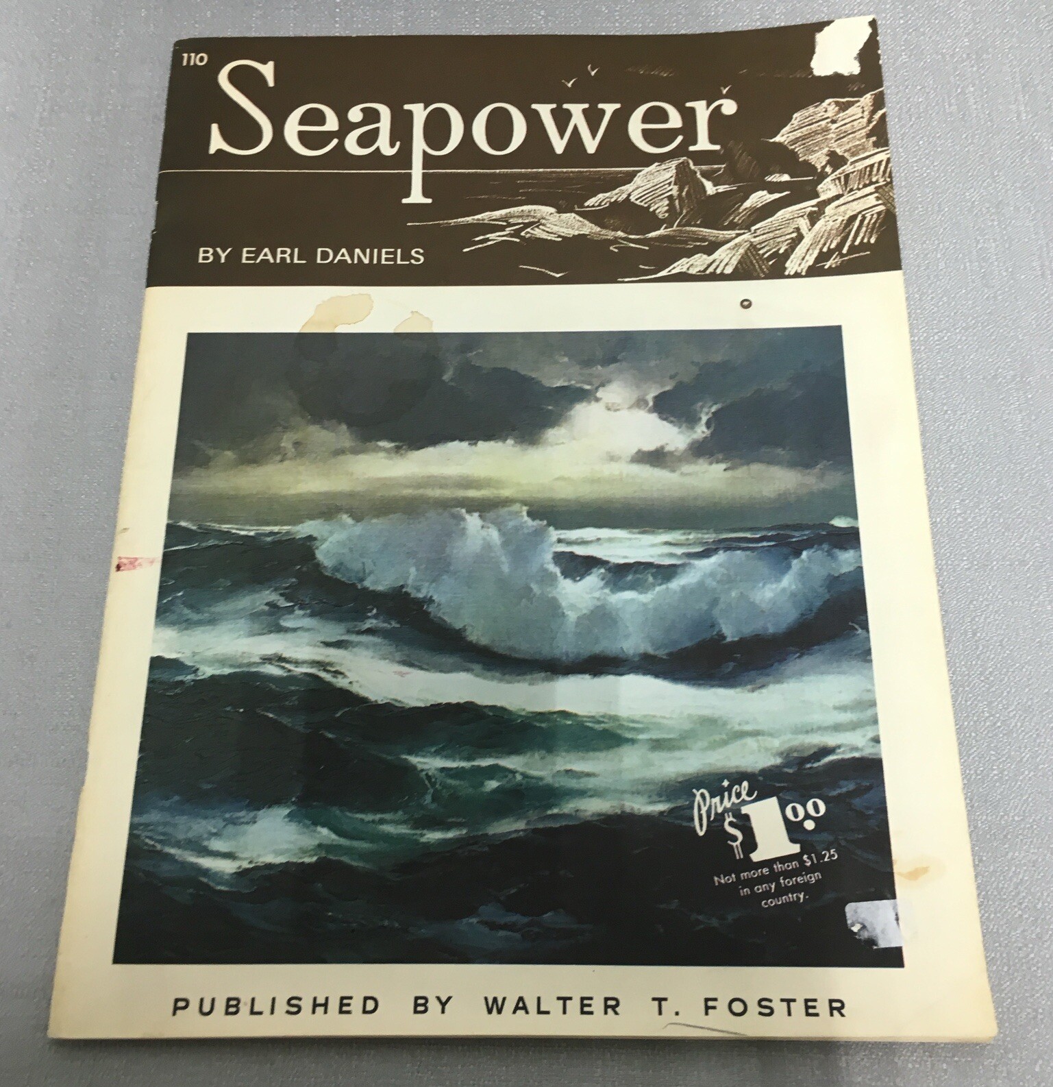 Seapower By Earl Daniels Published By Walter T Foster #110 Vtg Art Instruction
