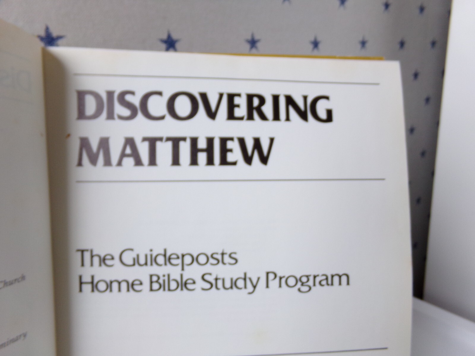 Christian Guideposts Discovering Matthew Home Bible Study Homeschool H/C Book