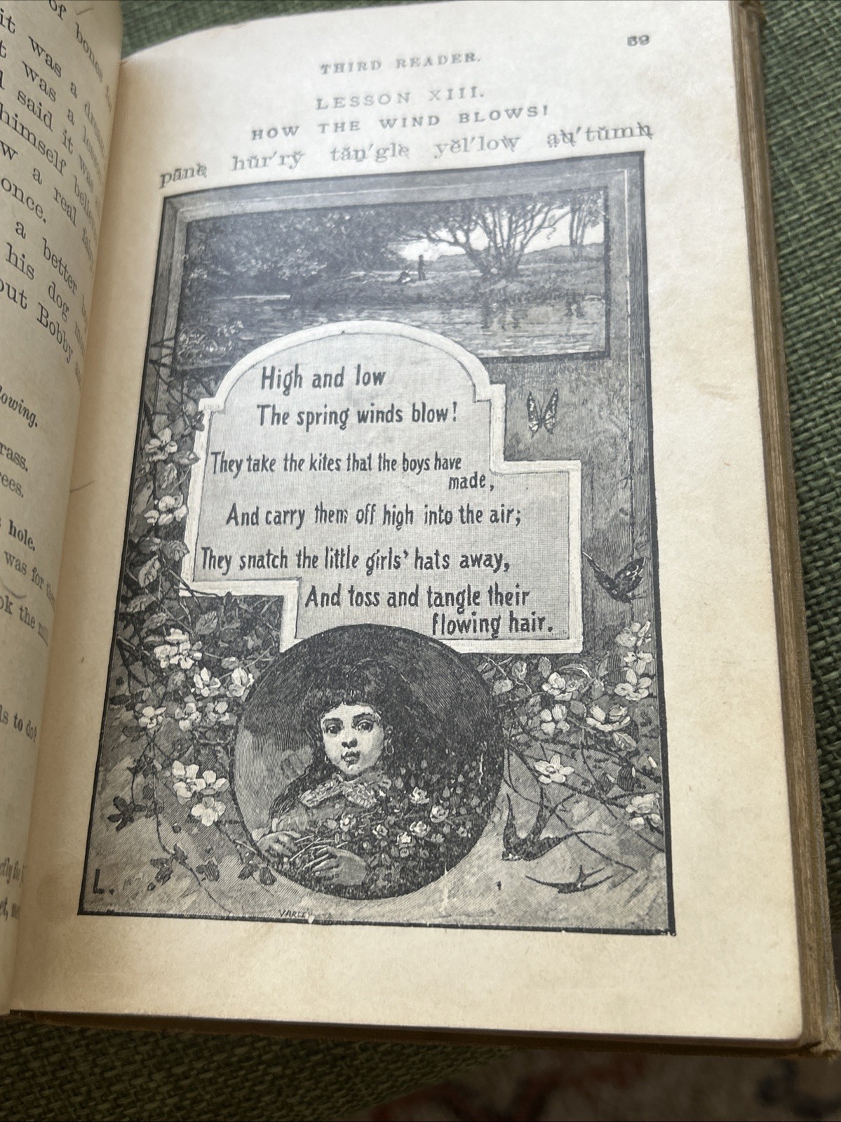 BARNE’S NEW NATIONAL READER – THIRD READER – VINTAGE HARDBACK BOOK!