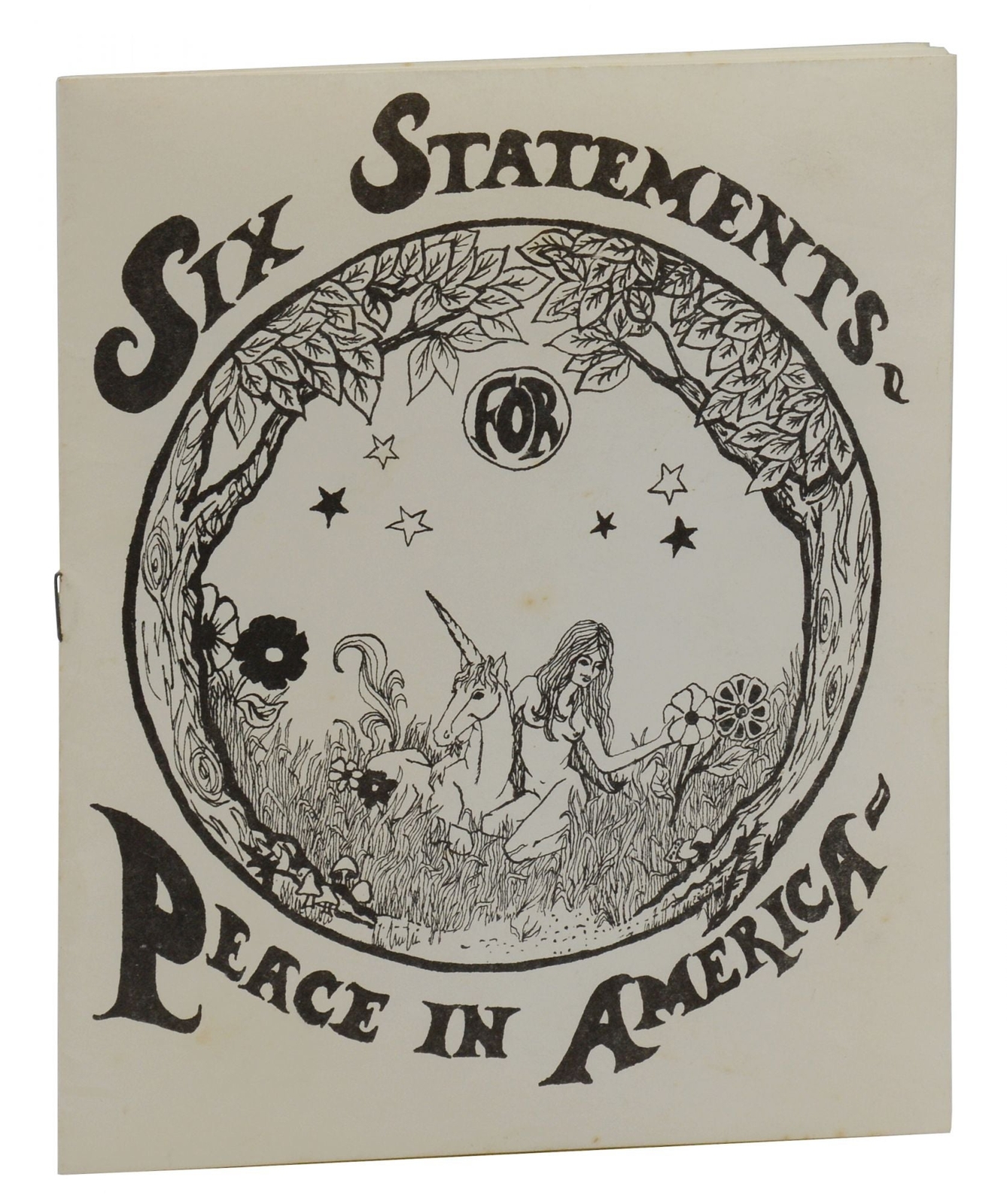 Six Statements for Peace in America STANFORD MOVEMENT First Edition 1967 Harris