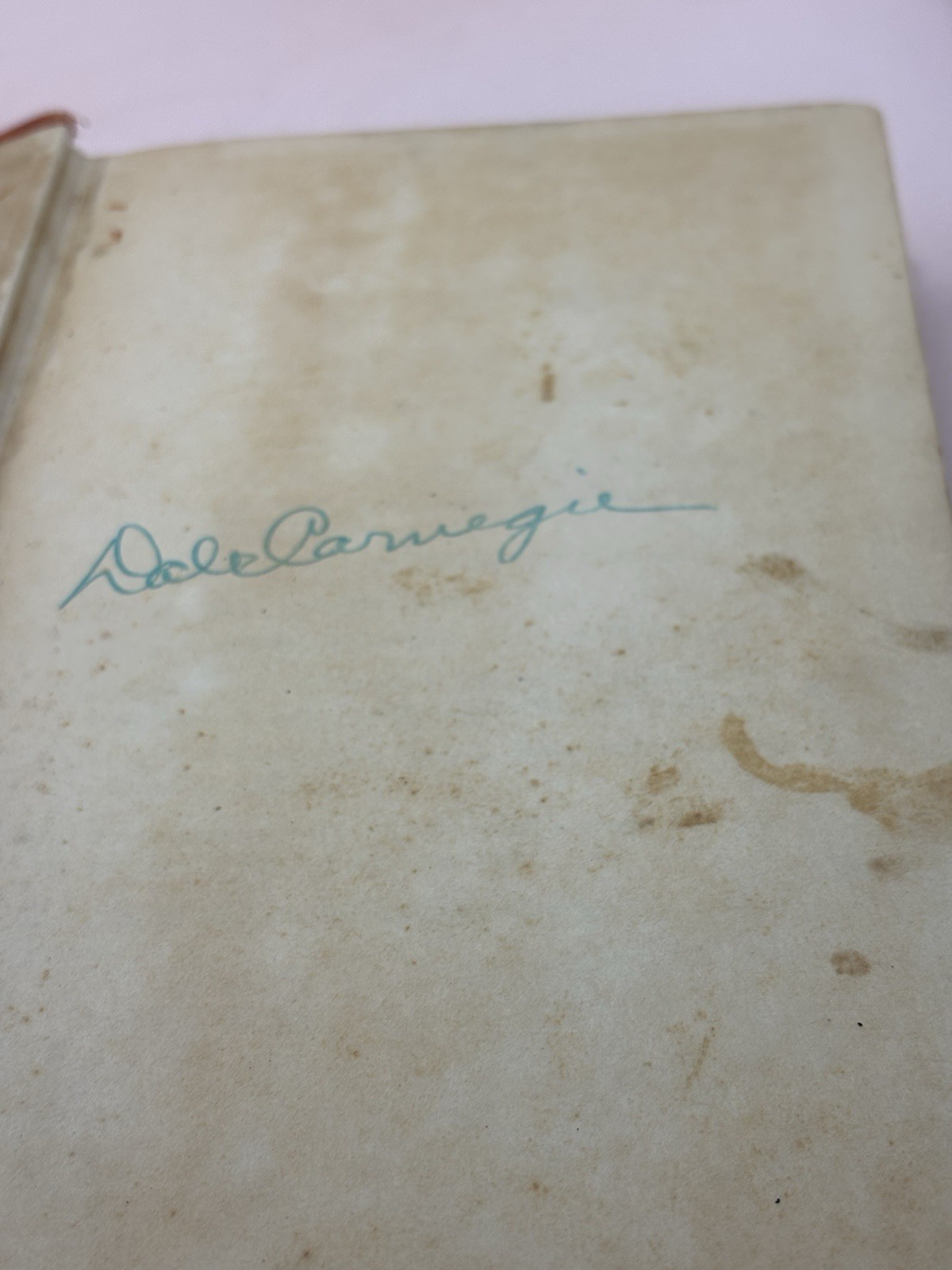 SIGNED How to Win Friends and Influence People By Dale Carnegie 1938 HC No DJ