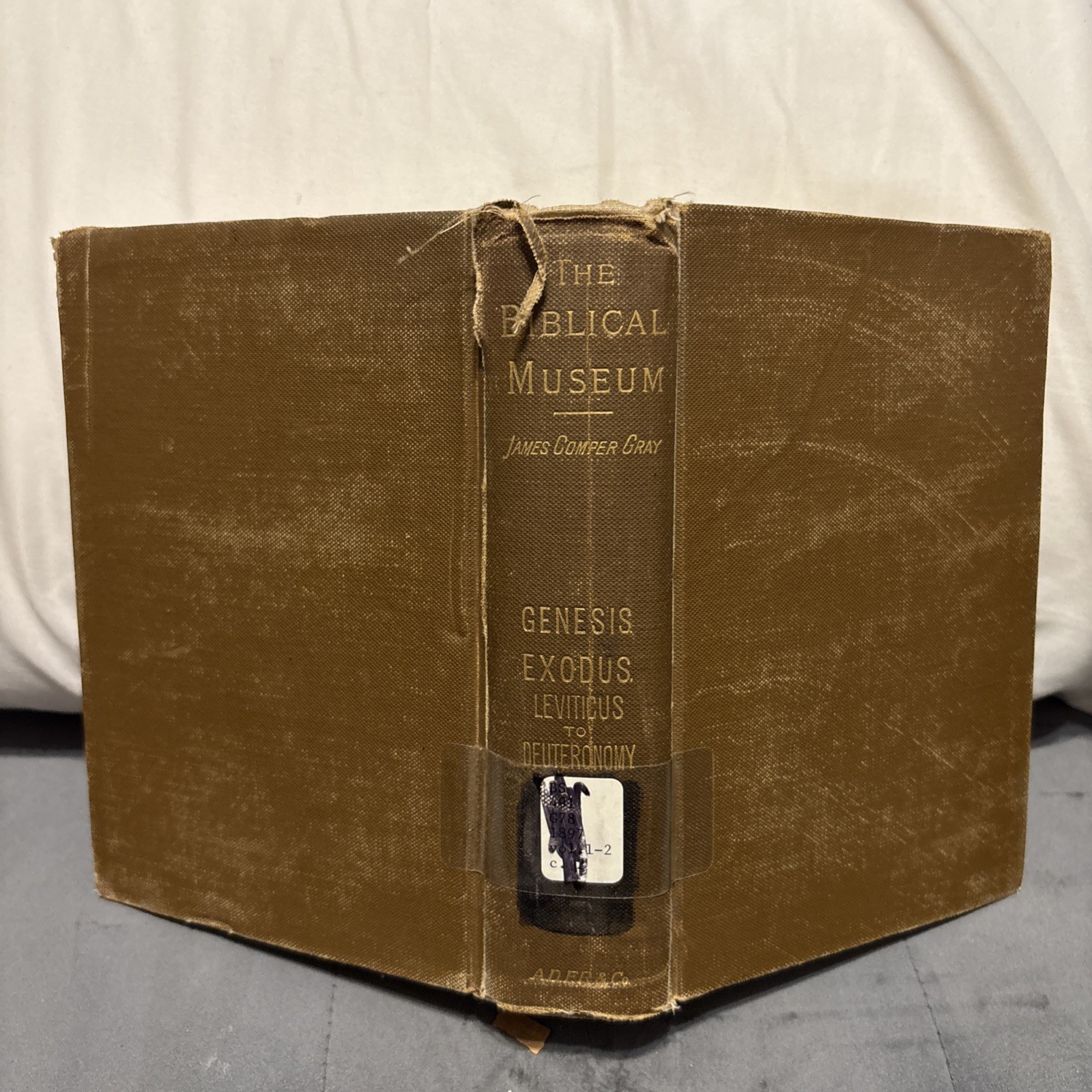 BIBLICAL MUSEUM – James Comper Gray – ca 1880s – Vol 1-2 – bound as one