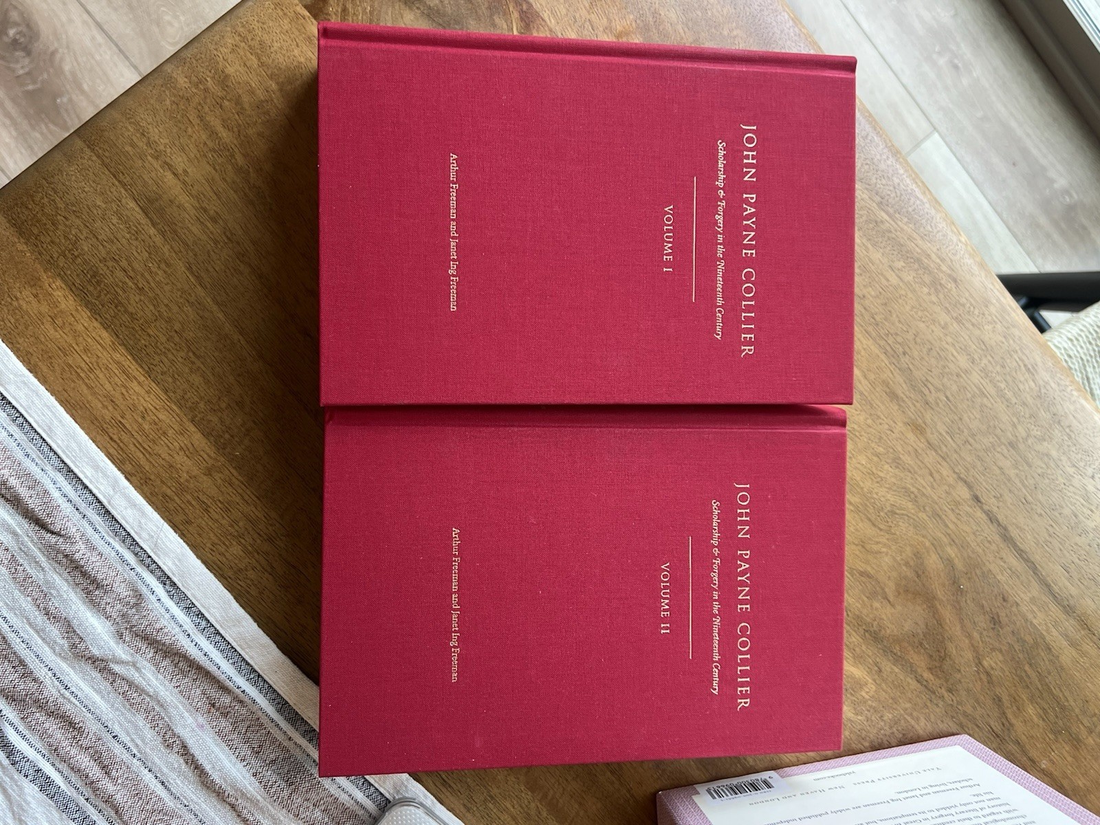 Arthur FREEMAN / John Payne Collier Scholarship and Forgery 1st Edition 2004