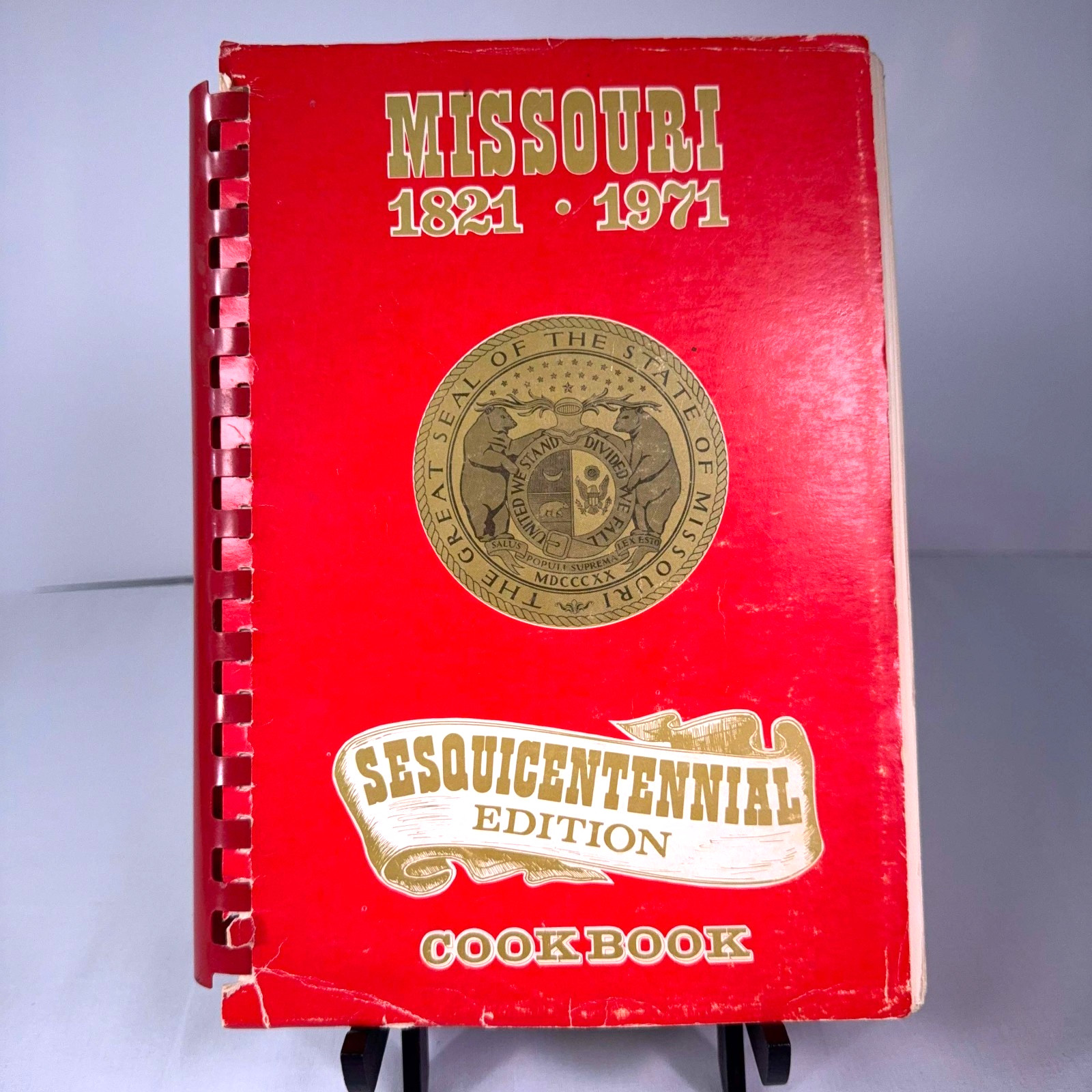 Missouri 1821-1971 Sesquicentennial Cookbook Vintage Spiral Bound