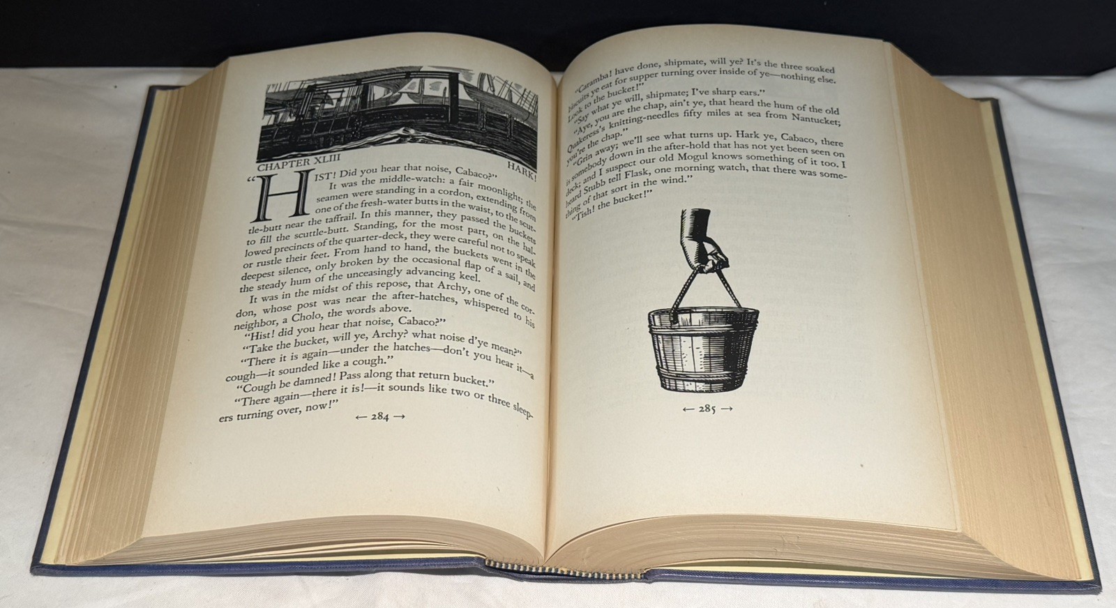 1937 Moby Dick Herman Melville Whaling Voyage Rockwell Kent Illustrated ART
