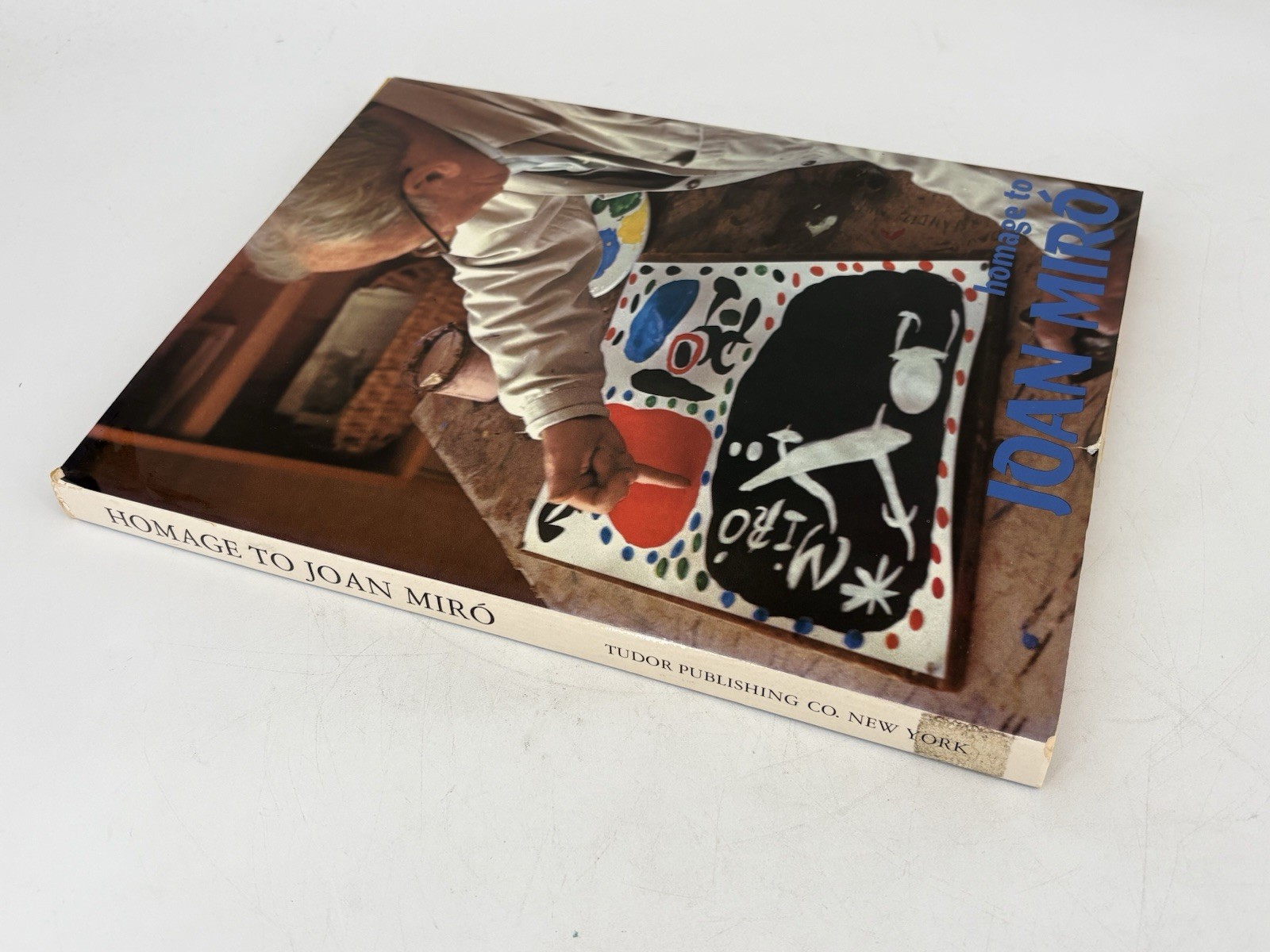 HOMAGE TO JOAN MIRO by G. di San Lazzaro 1972 Hardcover Ex-Library w/ Lithograph