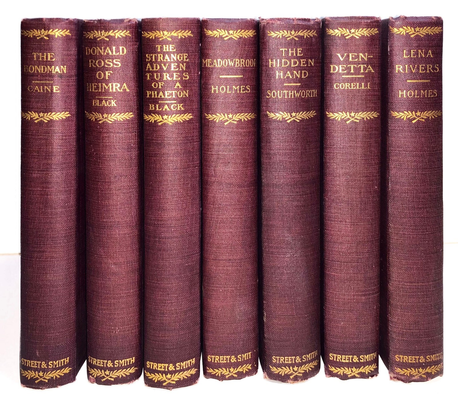 Antique 1880s Street & Smith 7-Volume Set – Victorian Era Novels – 7 Titles