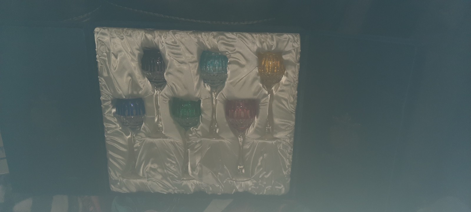 Faberge ODESSA Multicolor Crystal Wine, Set of 6, New