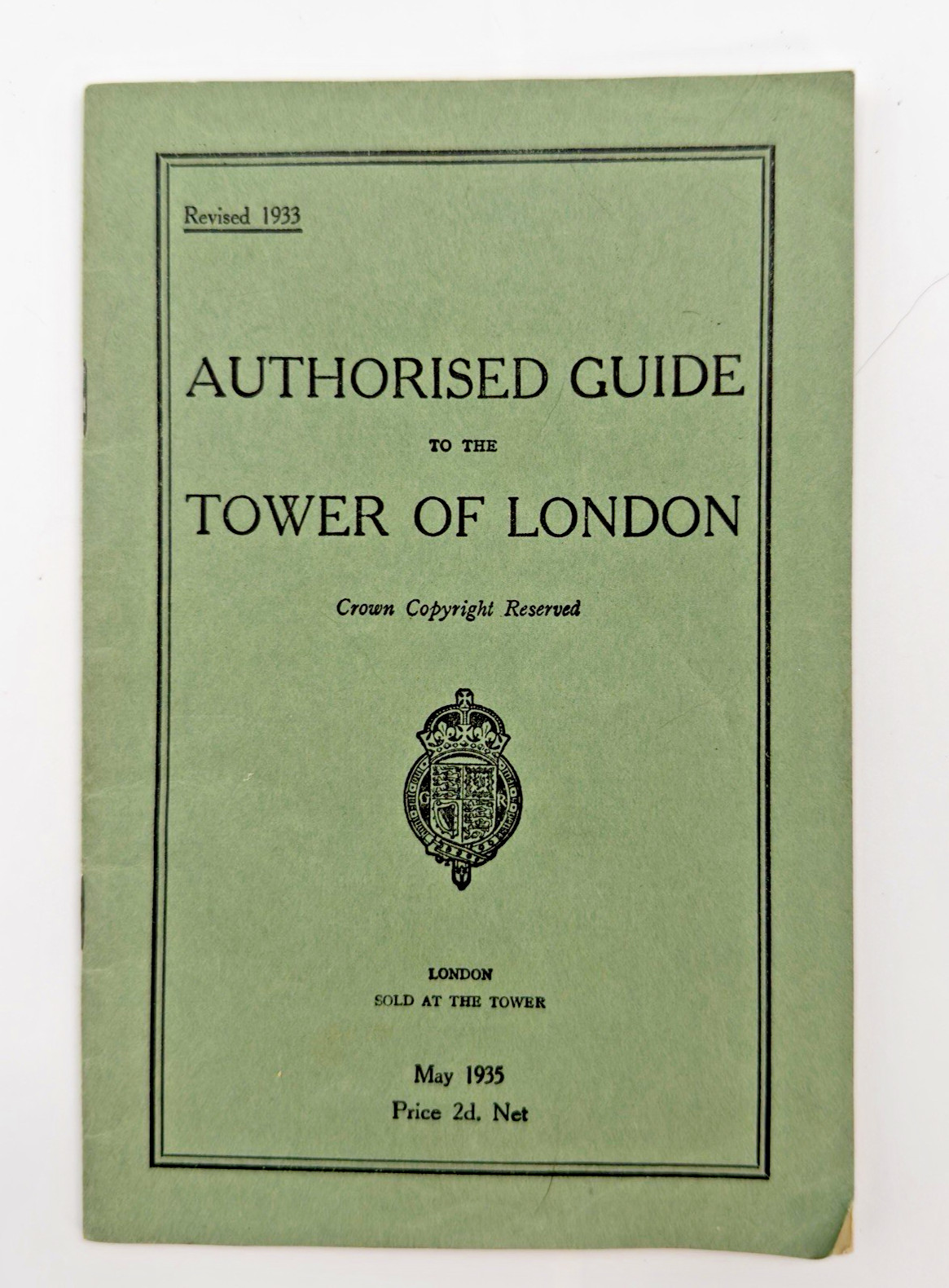 1935 Authorized Guide To The Tower Of London VTG Booklet UK „Burberry“ Advert