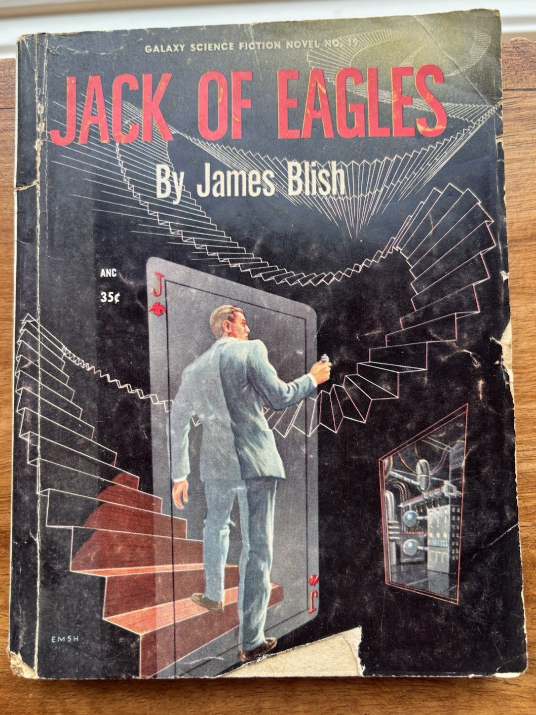 JACK OF EAGLES JAMES BLISH GALAXY NOVEL #19 1953 PAPERBACK ACCEPTABLE