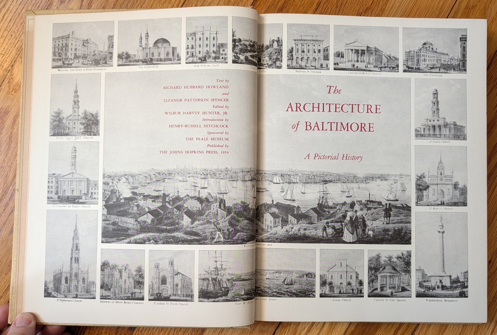 The Architecture of Baltimore a Pictorial History HC 1953 Howland & Spencer