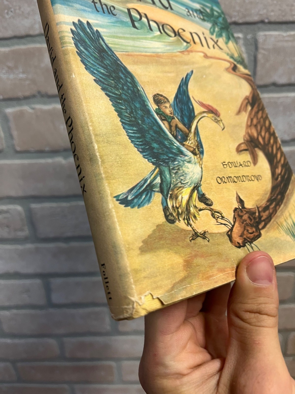 1958 David and the Phoenix By Edward Ormondroyd Hardcover Book Antique Vintage
