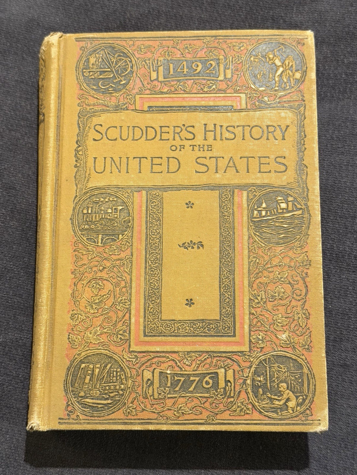 Taintor Brothers Scudder History US 1884 Illustrated Maps Hardcover Book