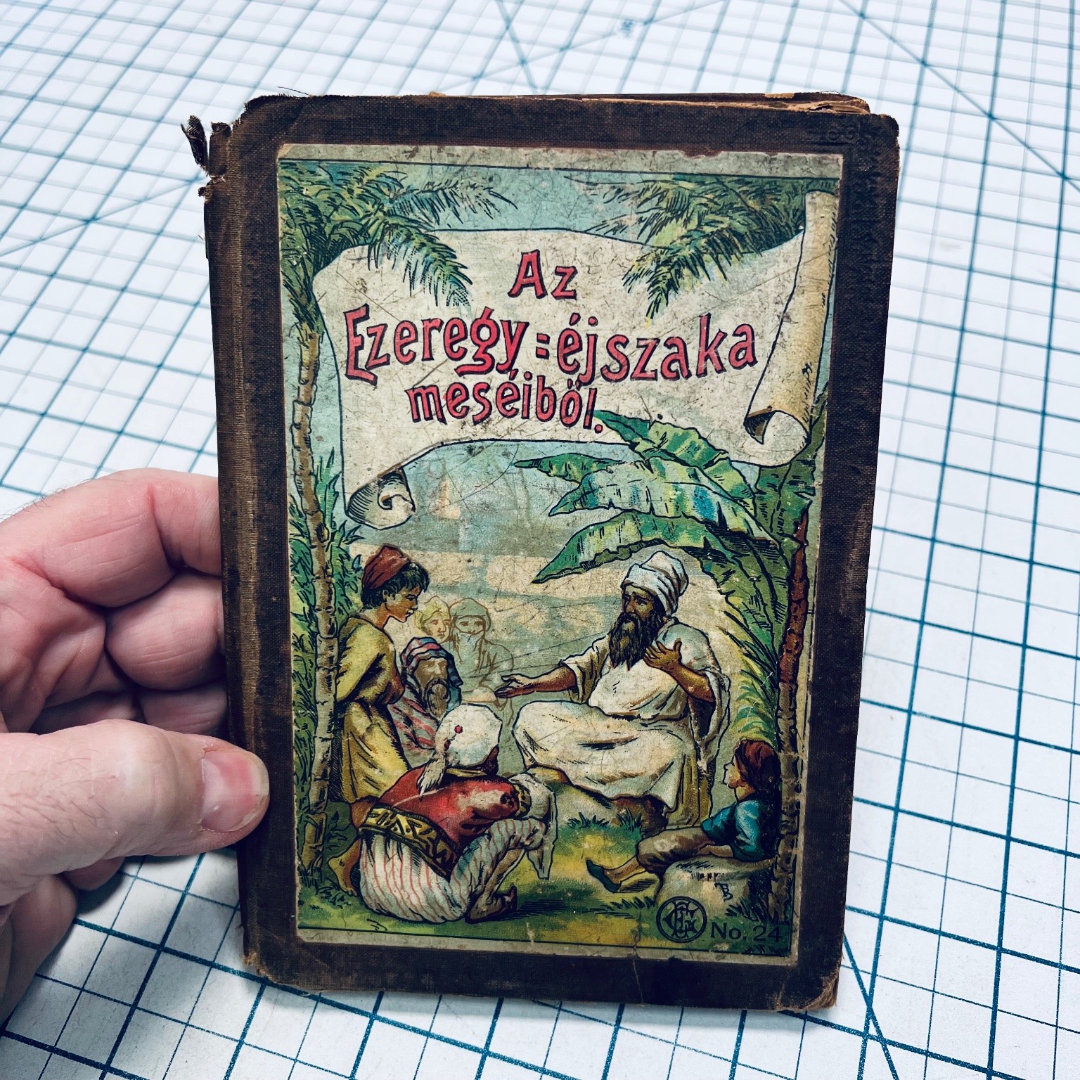 One Thousand and One Nights Koltai Virgil Hungary Fairy Tale Antique Distressed