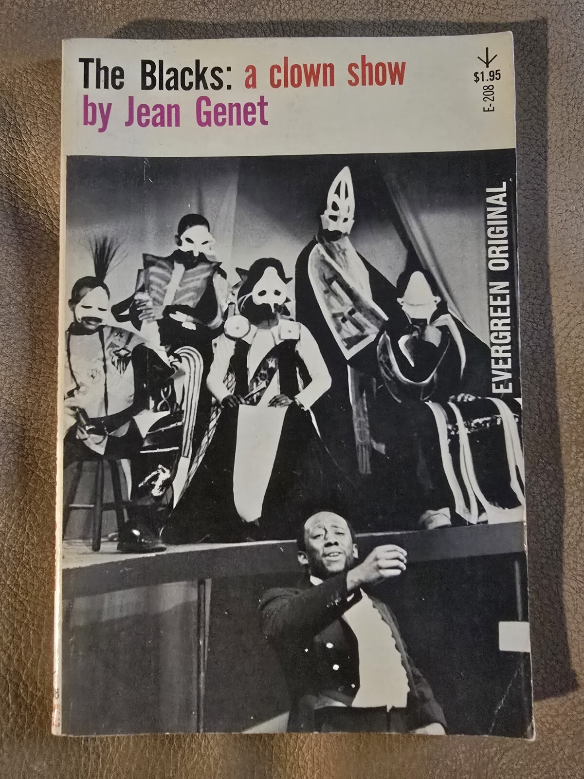 The Blacks : A Clown Show Paperback Jean Genet Vintage 1960 Illustrated