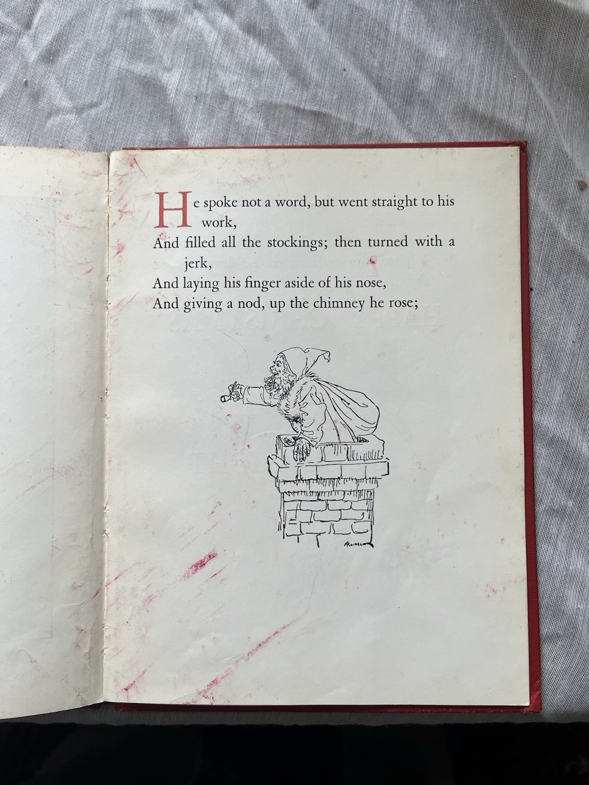 Clement C. Moore The Night Before Christmas Illustrated Arthur Rackham J.B. Lip…