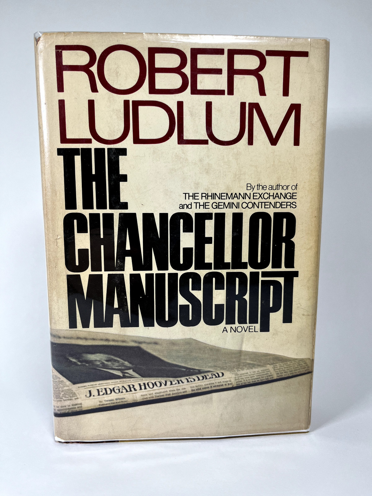 Ludlum Chancellor Manuscript signed first edition
