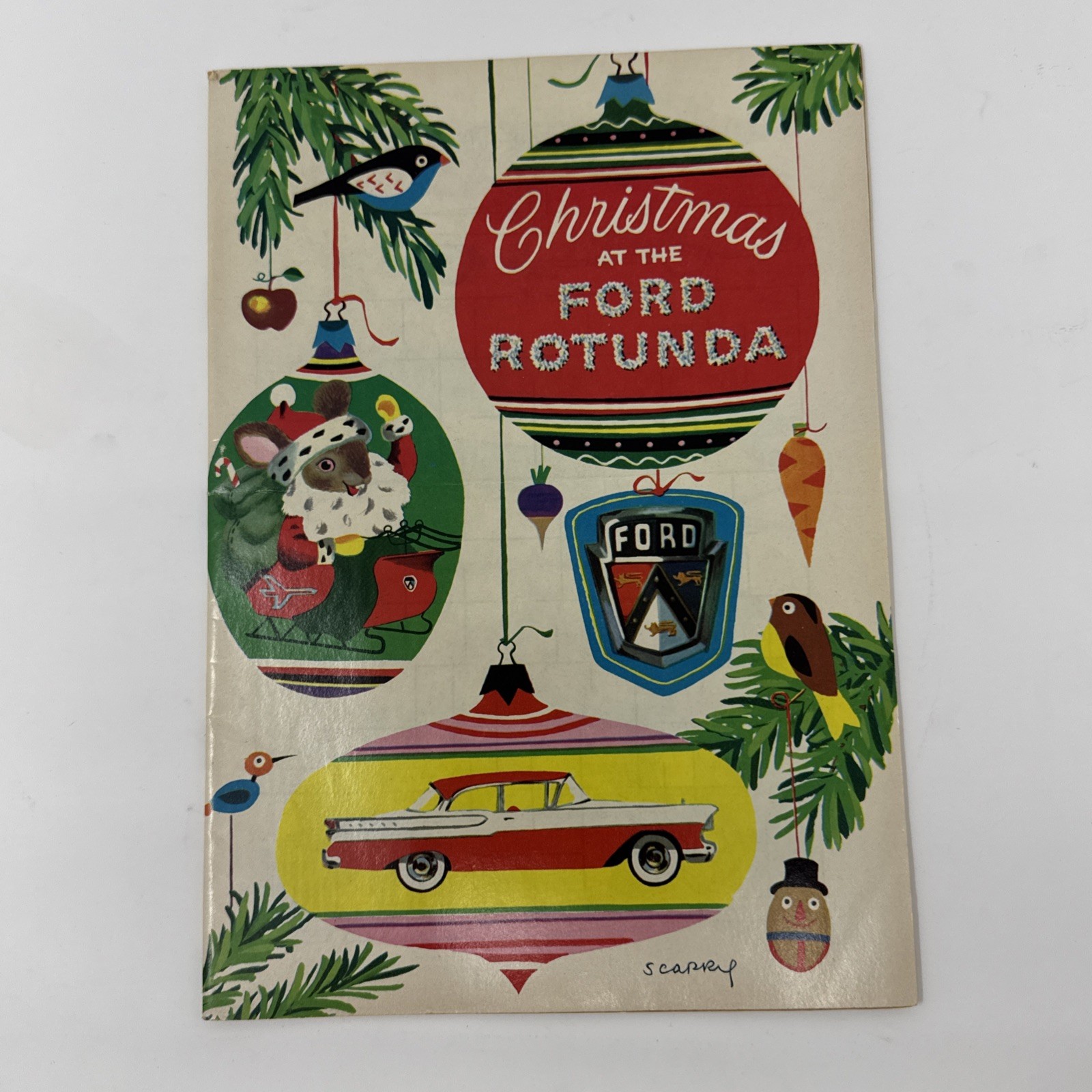 1956 Christmas At The Ford Rotunda Comic Promo Patsy Richard Scary Ford Mo. Co
