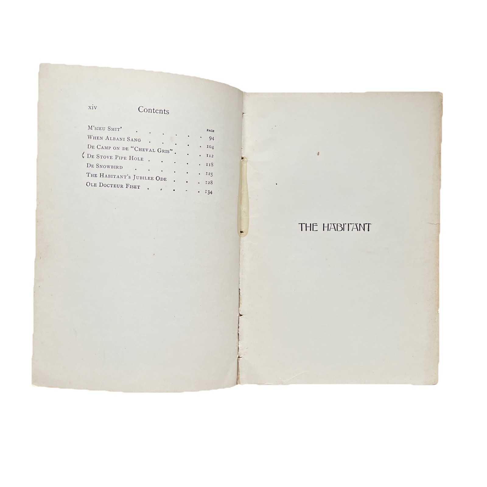 The Habitant and other French-Canadian Poems ed. by William Henry Drummond 1909